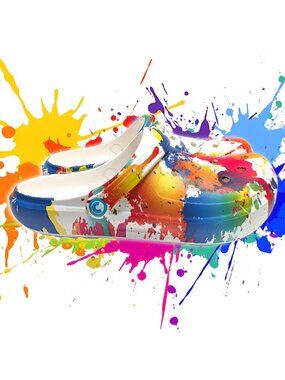 Women's Color Bomb Clogs, Craytown Brand, W8-12